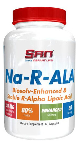 San?s Na-r-ala - Ácido R-alfa Lipoico Estabilizado 125 Mg P