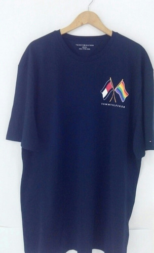 Playera Tommy Hilfiger Original Azul Marino