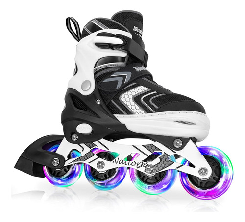 Nattork Inline Skates For Girls Boys Kids With Full Light Up