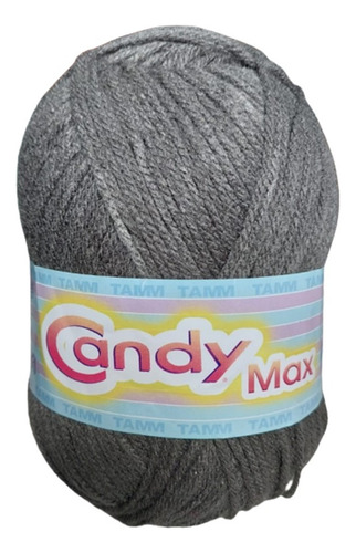 Estambre Candy Max Tamm Madeja De 200 Grs Crochet Color Gris Oscuro
