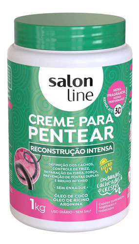 Salon Line Creme Para Pentear Reconstrução Intensa - 1kg