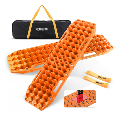 Bunker Indust Tablas De Tracción 4x4 Naranja