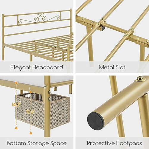 Bed Frame King Size Yaheetech Dorada