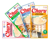 Comprar Pack X4 Snack Cremoso Gato Churu Varios Sabores 14 Gr