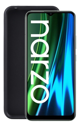 Funda De Teléfono Tpu Negra Mate Para Oppo Realme Narzo 50i