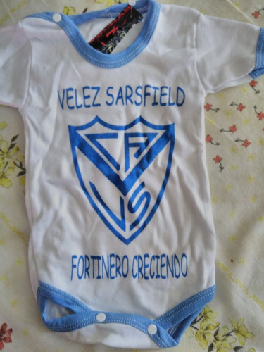 Body Bebé Estampado Velez Sarsfield Liniers Exclusivo