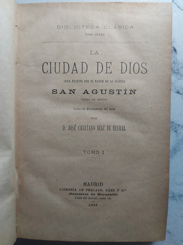 La Ciudad De Dios. San Agustín. Ian 825