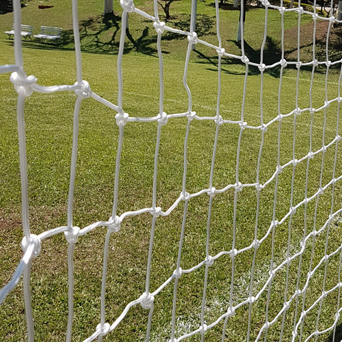 Rede Proteção Quadra / Campo 25x15 Fio 2mm Malha 8cm Seda