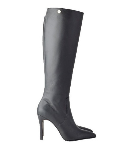 Botas Caña Alta Taco Alto De Mujer De Cuero Zaira - Ferraro