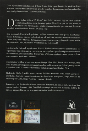 Livro Eternidade Por Um Fio, Terceiro Livro Da Trilogia O Século, Ken Follet, Editora Arqueiro