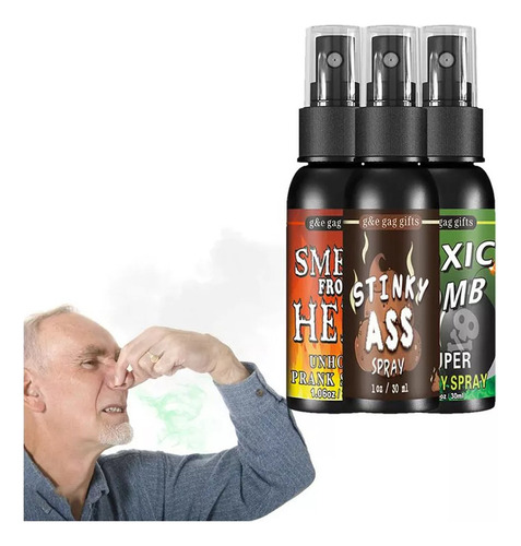 S 3 Unidades Fart Bomb, Spray Que Fede Brinquedos