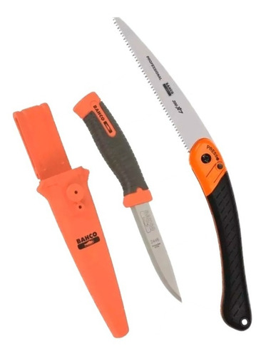 Cuchillo Bahco 2446 + Serrucho Plegable 396hp Giftpack Bahco