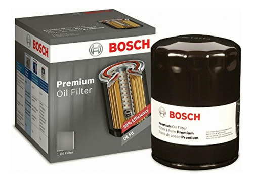 Bosch 3410 Premium Filtech Filtro De Aceite, Premium, Negro,