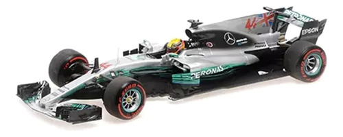 Mercedes 2017 W08 Hamilton World Champ. Flag - F1 Spark 1/18