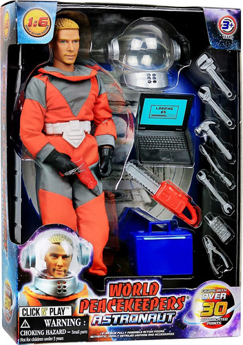 Click N Play Figura De Acción Astronauta De 12 Pulgadas Con