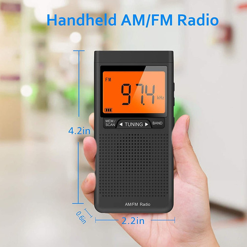 Radio Portátil Am Fm Con Excelente Recepción Funciona Con P