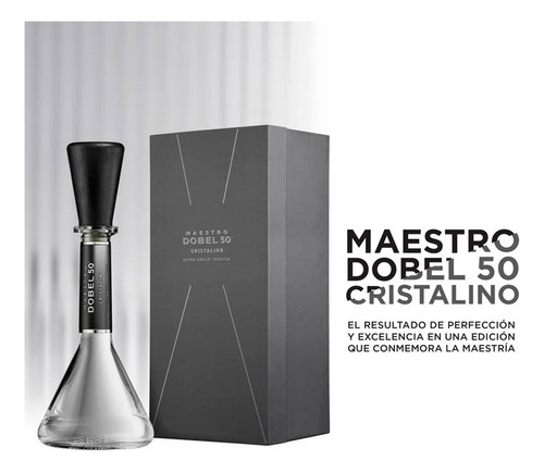 Pack De 2 Tequila Maestro Dobel 50 Cristalino 700 Ml