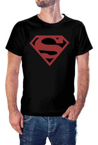 Polera Superman Hombre 100% Algodón