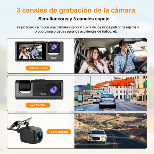 Cxp Aranaro Cámara De Coche 3 En 1 Hd 1080p Con Audio