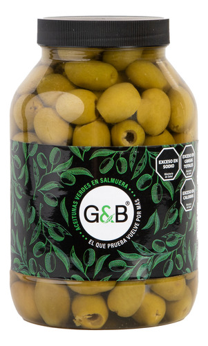 Aceitunas Verdes Descarozadas Nº0 X 1 Kg -pack X 2 U- G & B