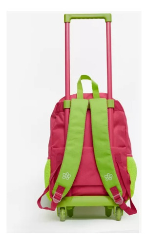 Mochila Escolar Con Carro Cool 43cm Zaphir Color Verde