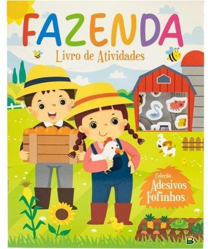Adesivos Fofinhos: Fazenda, De Brijbasi. Editora Brasileitura, Capa Mole Em Português
