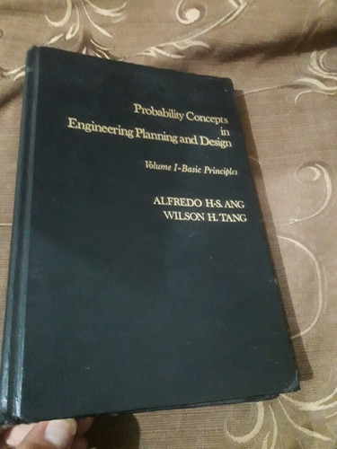 Libro Probabilidades En El Diseño De Ingeniería Tang Ang