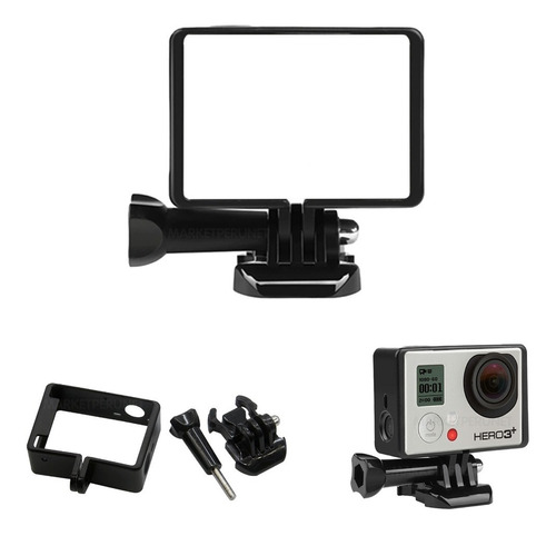 Gopro Hero 4 | 3+ Marco Premium Antishock + Tornillo + Base