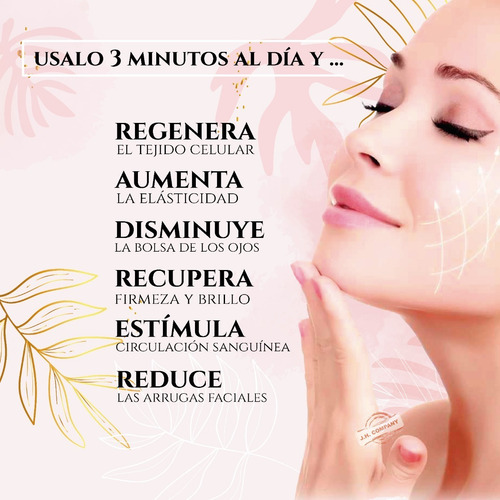 Imagen 4 de 10 de Masajeador Facial Electrico Antiarrugas Rejuvenecedor 24k