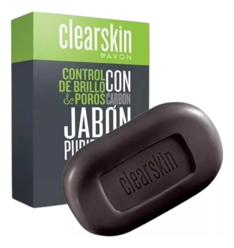 Jabón Pore Shine Con Carbon Avon Clearskin