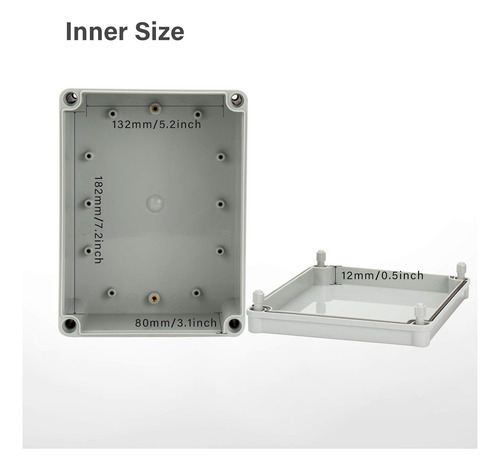 Caja De Derivación De Plástico, Ip67, Resistente Al P...