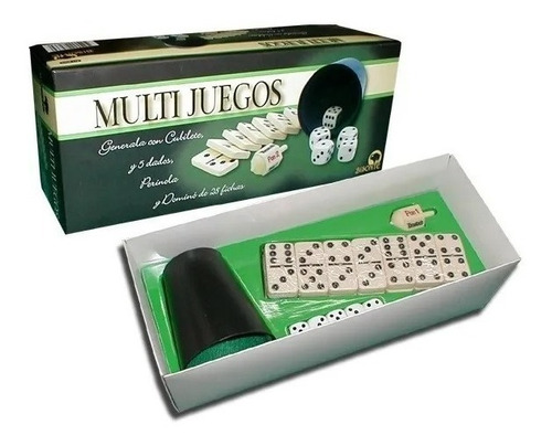 Set Juegos Generala Perinola Domino Multijuegos Bisonte