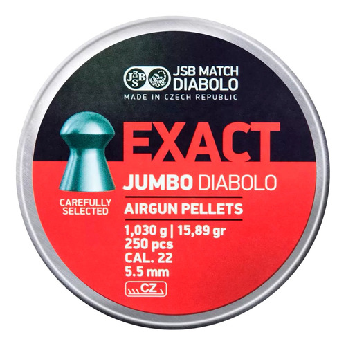 Balines Jsb Jumbo Diabolo Cal 5,5mm 15.89 Grs 250 U 4733 