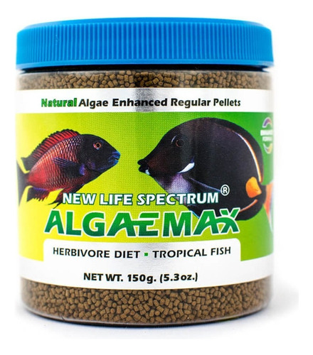 Algaemax 150g New Life Spectrum 1mm Alimento Peces Alga