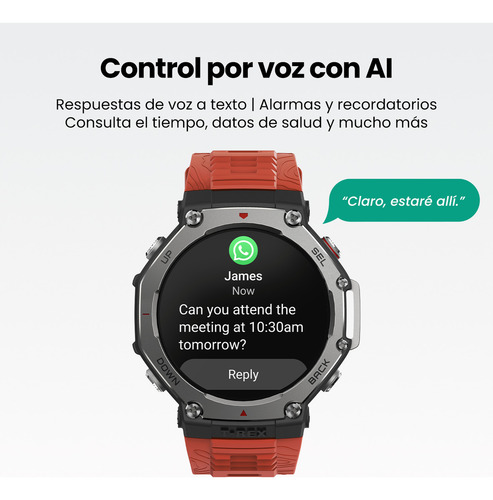 Smartwatch Reloj Inteligente Amazfit T-rex 3 Gps Oximetro Sumergible Mide Presión Frecuencia Cardíaca Medidor De Sueño Deportes