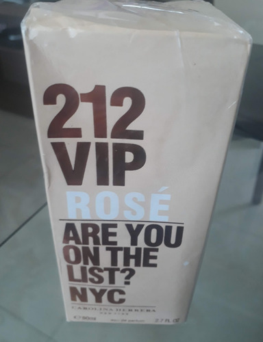 Perfume 212 Vip Rosé Are You On The List? Nyc 80 Ml