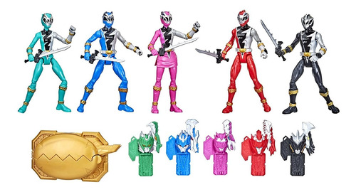 Power Rangers Dino Fury 5 Ranger Team Multipack 6 Pulgadas F