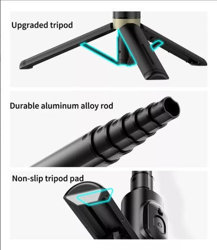Q12 Selfie Stick Con Trípode Control Remoto Bluetooth