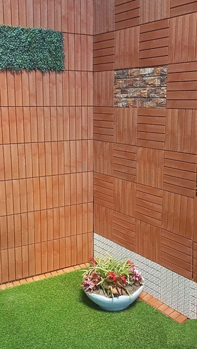 Piso Deck De Madera Y Resina Para Patios, Terrazas, Piscinas