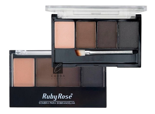 Paleta De Sombras Para Cejas + Corrector Ruby Rose Original