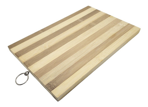 Tabla De Picar Cortar Corte Bambú 30 X 20 Cm Con Ojal