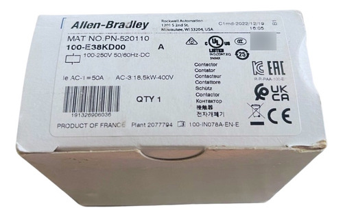 Allen-bradley - Allen Bradley 100-e38kd00 Contactor