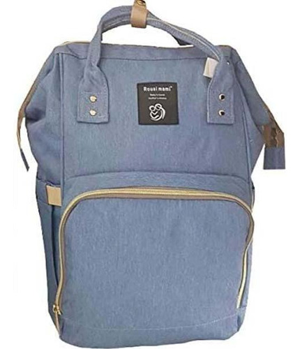 Bolsa Mochila Maternidade Mamãe Bebê Impermeável Azul