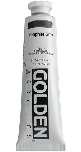  Oz Heavy Body Acrylic Color Paints Color: Graphite Gra...