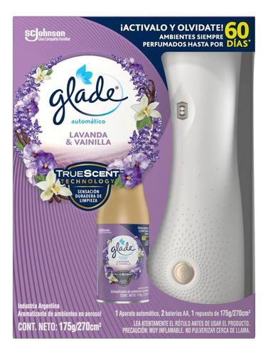 Imagen 1 de 2 de Aparato Glade Automatico Lavanda Y Vainilla 270ml