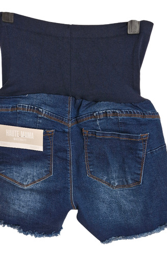 Pantalon - Short Jean Elastizado Embarazada M (8 Usa)