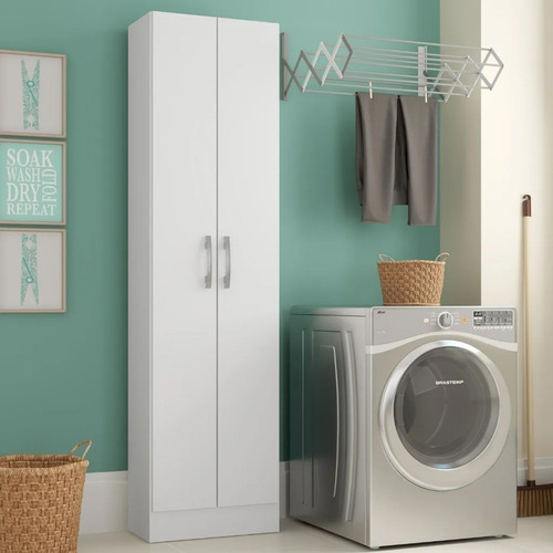 Imagen 4 de 5 de Armario Multiuso 2 Puertas Con Estantes - Ropero - Placard
