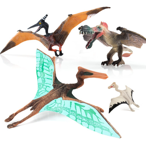 Juguete Realista De Dinosaurio Pterodáctilo Para Fiestas D.