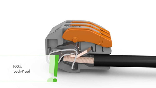 Imagem 3 de 5 de 5x Conector Borne Para Emenda Rápida Para 3 Fios