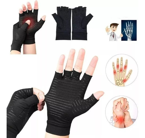 1pare Guantes De Compresión Artritis Cobre Reumatoide